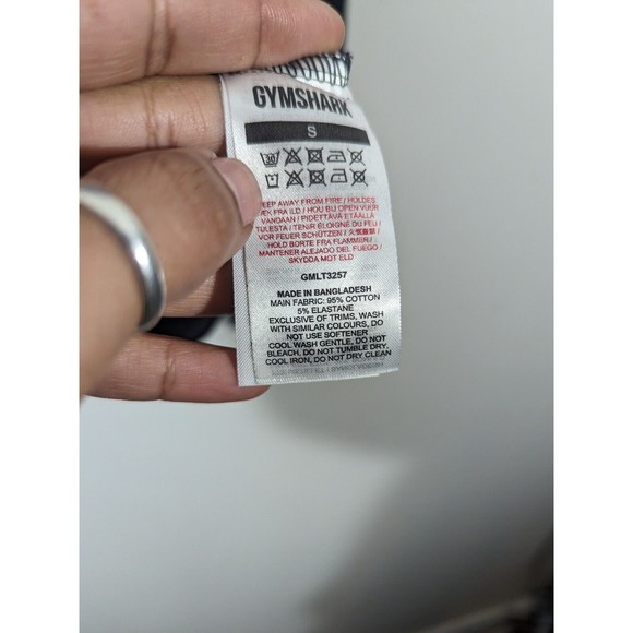 Gymshark EUC Black Long Sleeve Essential Athletic Shirt Men Size S - Picture 6 of 7